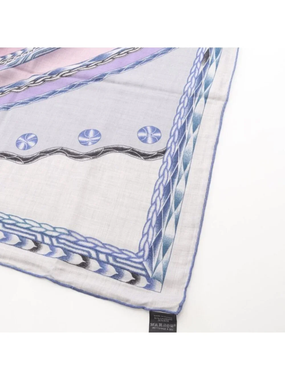 Hermes Scarf Carre Geant 140 Robe du Soir Purple Silk - Picture 7 of 7